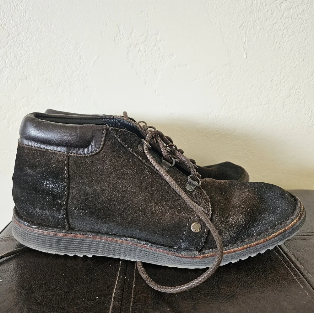 Dolce‎ & Gabbana Chocolate Brown Suede Old Money Luxury Preppy Chukka Boots Sz 8